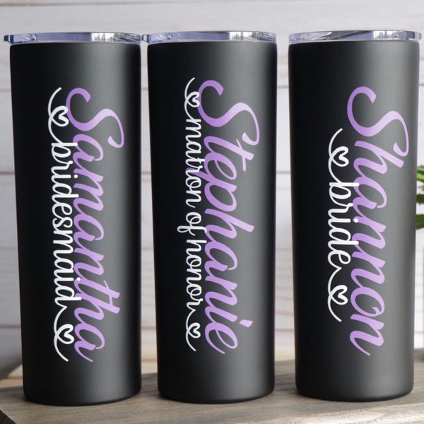 Skinny Mini Tumbler 12 oz Stainless Steel, Personalized Skinny Tumbler –  Wild About Me